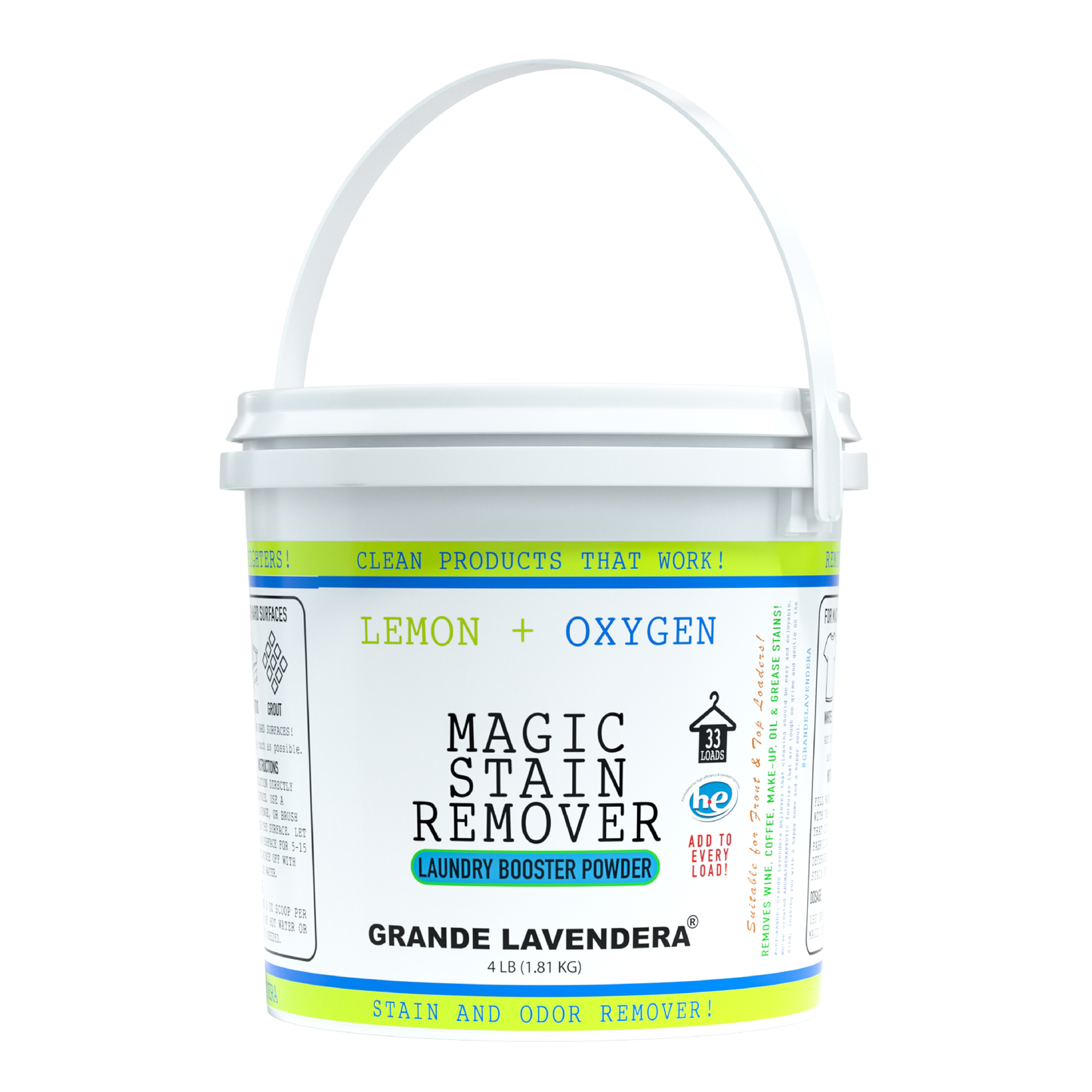 Lemon & Oxygen Magic Stain Remover + Laundry Booster Powder