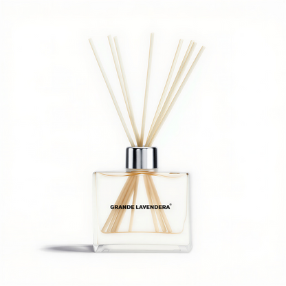 3 Count - Grande Lavendera® Elegant Reed Diffuser with Custom Colored Reeds and 4 Decorative Collars