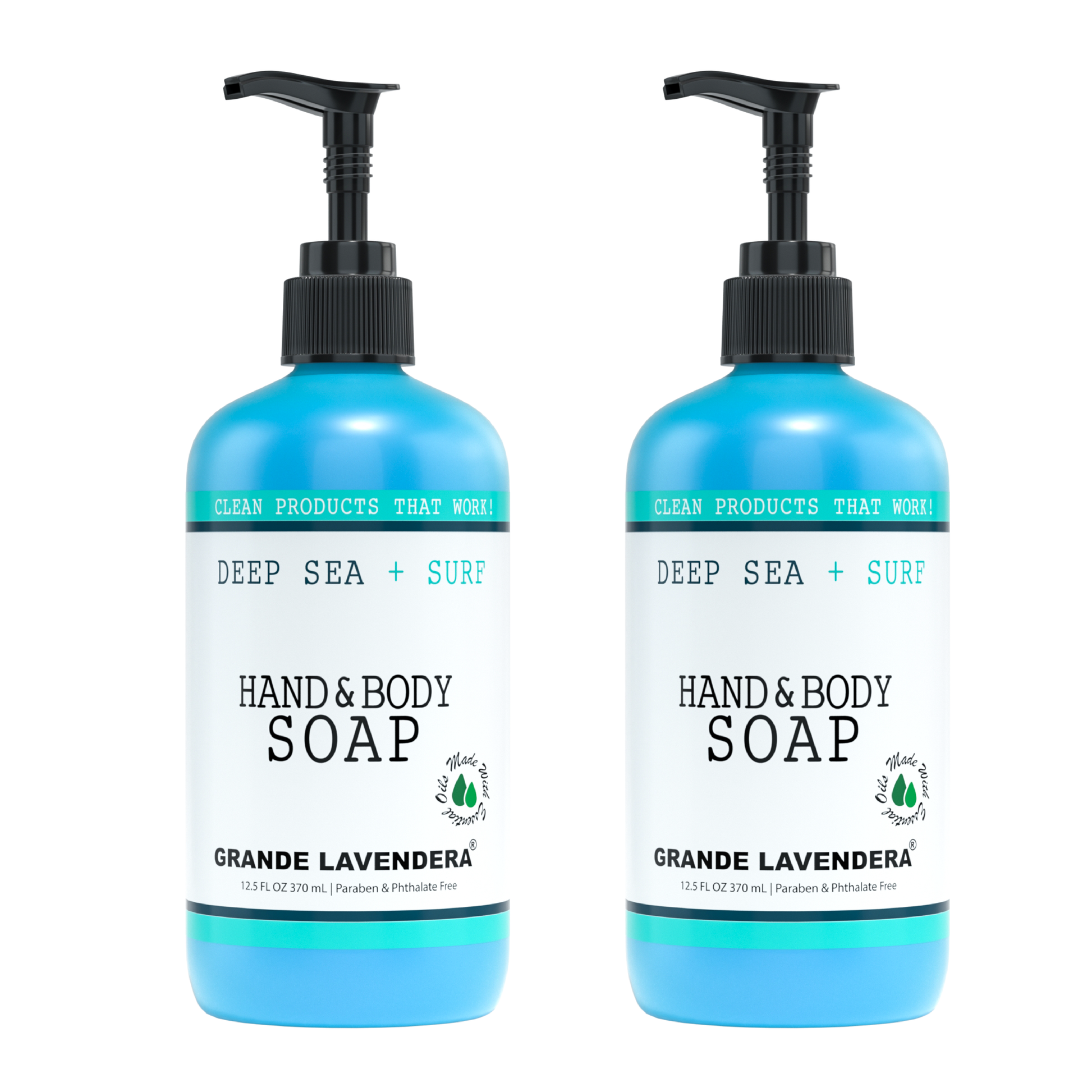 Hand & Body Soap 2 Pack - Deep Sea + Surf