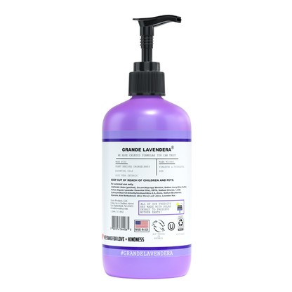 Fresh + Lavender Hand & Body Soap back label