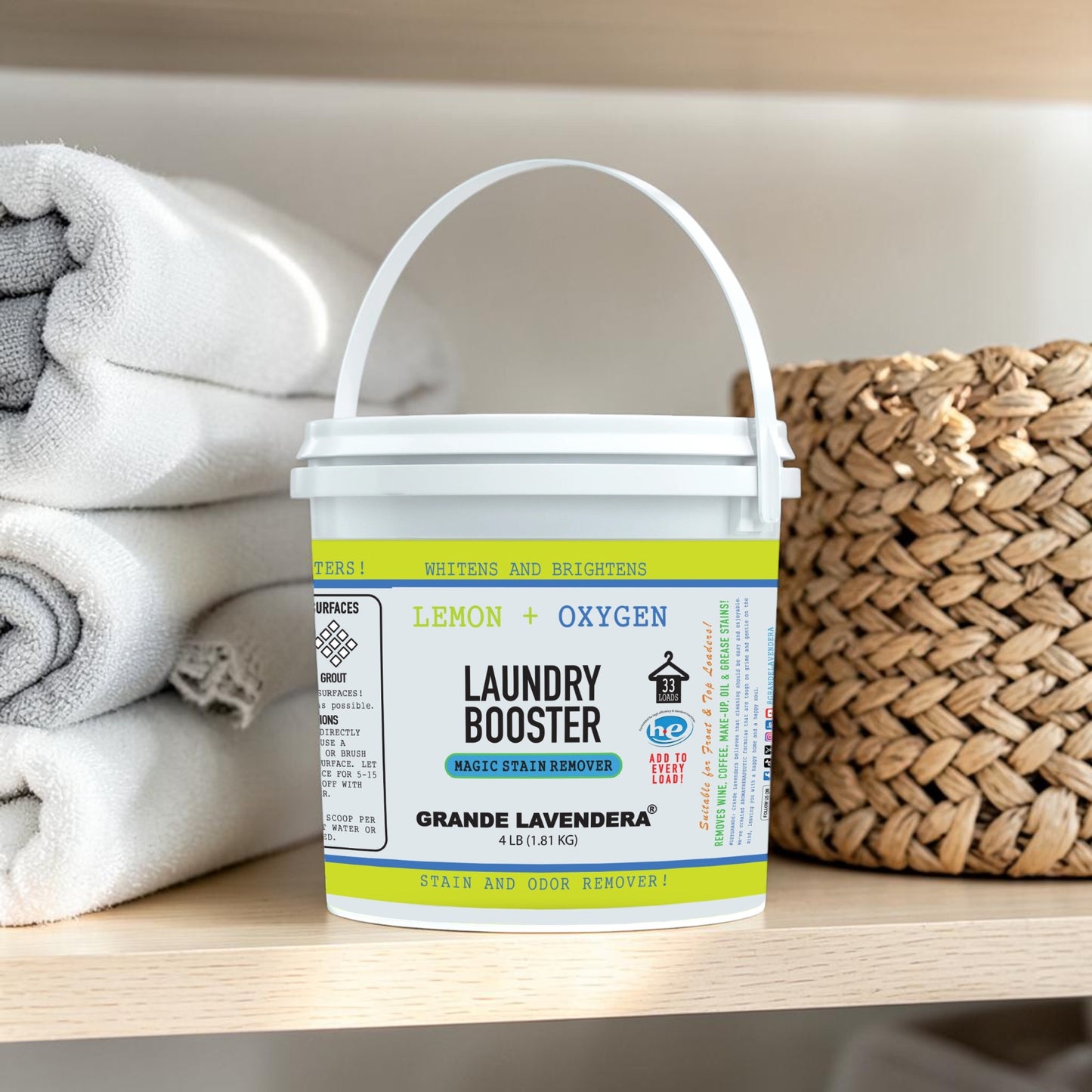 Lemon & Oxygen Magic Stain Remover + Laundry Booster Powder