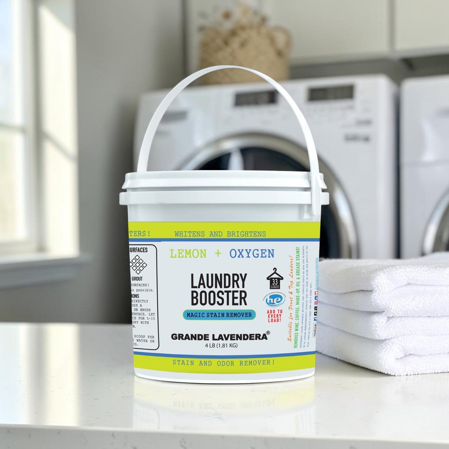 Lemon + Oxygen Laundry Booster front