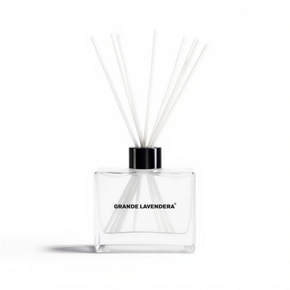 3 Count - Grande Lavendera® Elegant Reed Diffuser with Custom Colored Reeds and 4 Decorative Collars