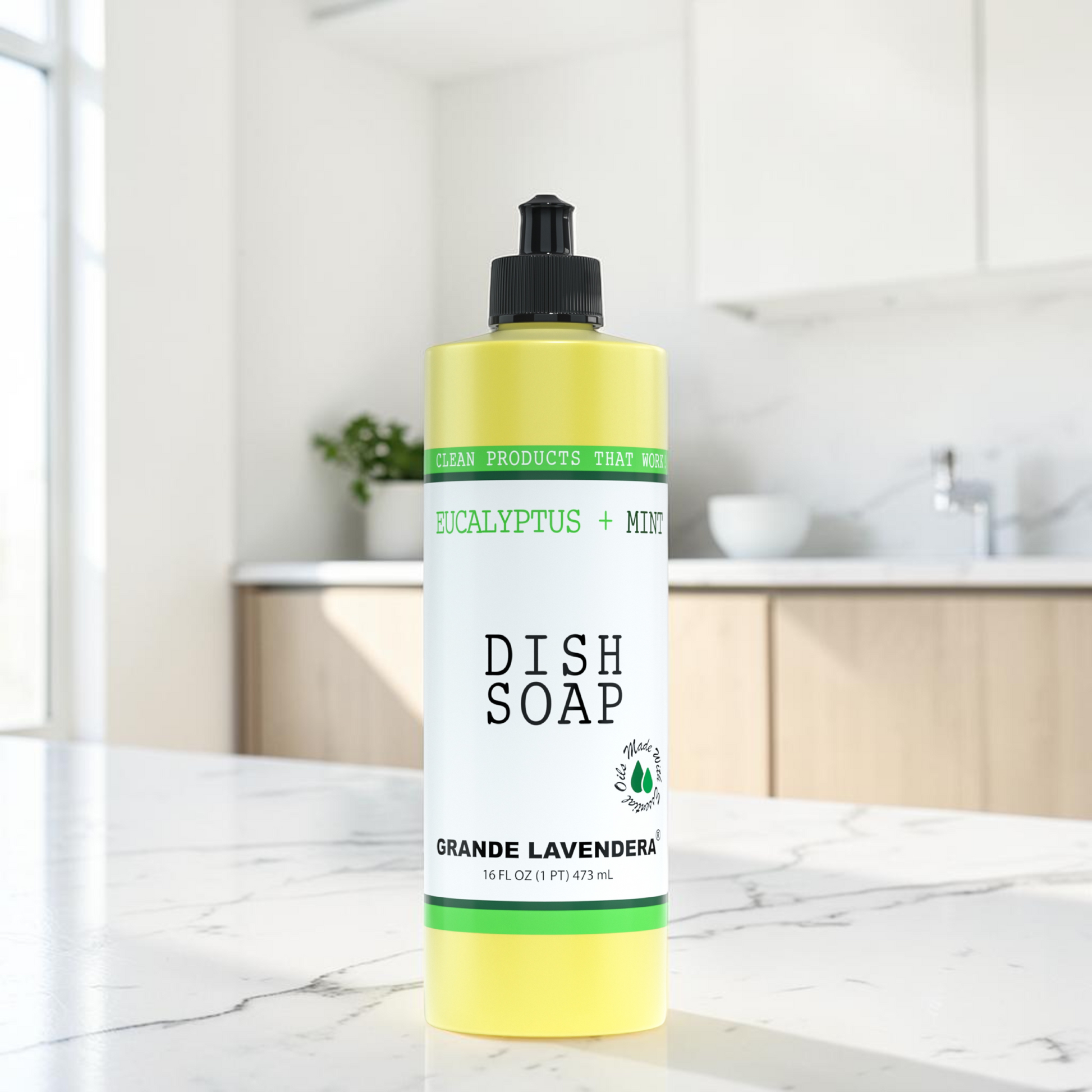 Grande Lavendera Dish Soap - Eucalyptus + Mint