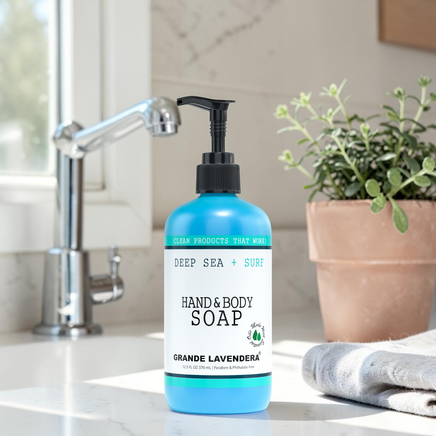 Grande Lavendera Hand & Body Soap - Deep Sea + Surf