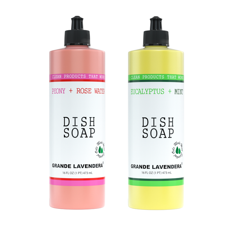 Eucalyptus + Mint & Peony + Rose Water Dish Soap Two Pack ----------------> Level Up!