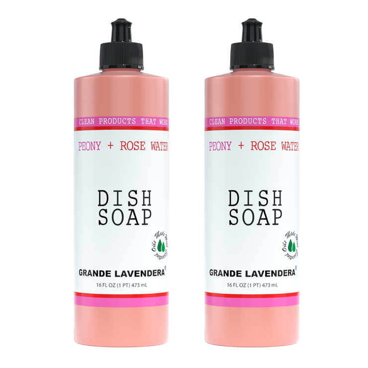 Peony + Rose Water Dish Soap Two Pack ----------> Level up!