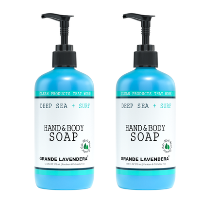 2 Pack - Deep Sea + Surf Hand & Body Soap