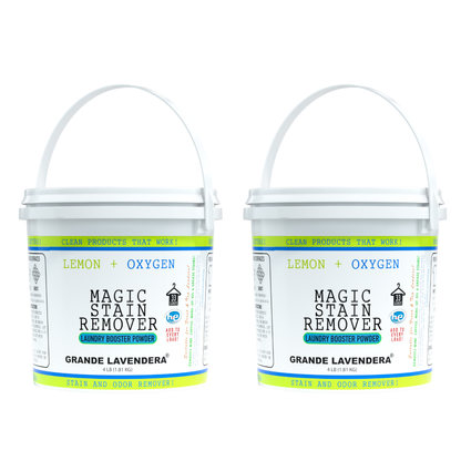 2 Pack - Lemon and Oxygen Magic Stain Remover & Laundry Booster Powder