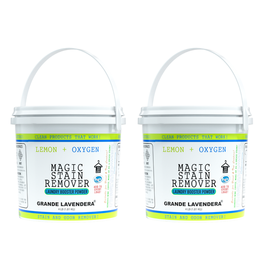 2 Pack - Lemon and Oxygen Magic Stain Remover & Laundry Booster Powder