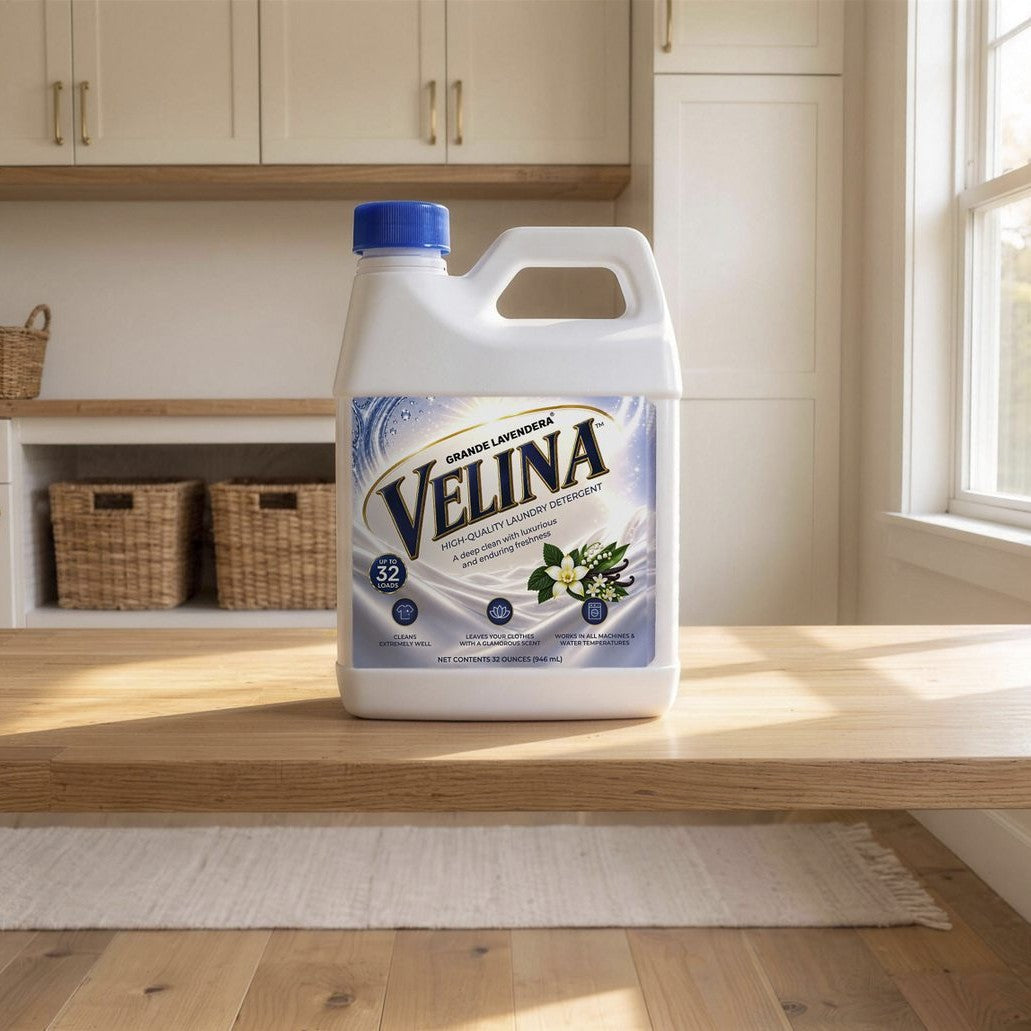 VELINA on an oak counter