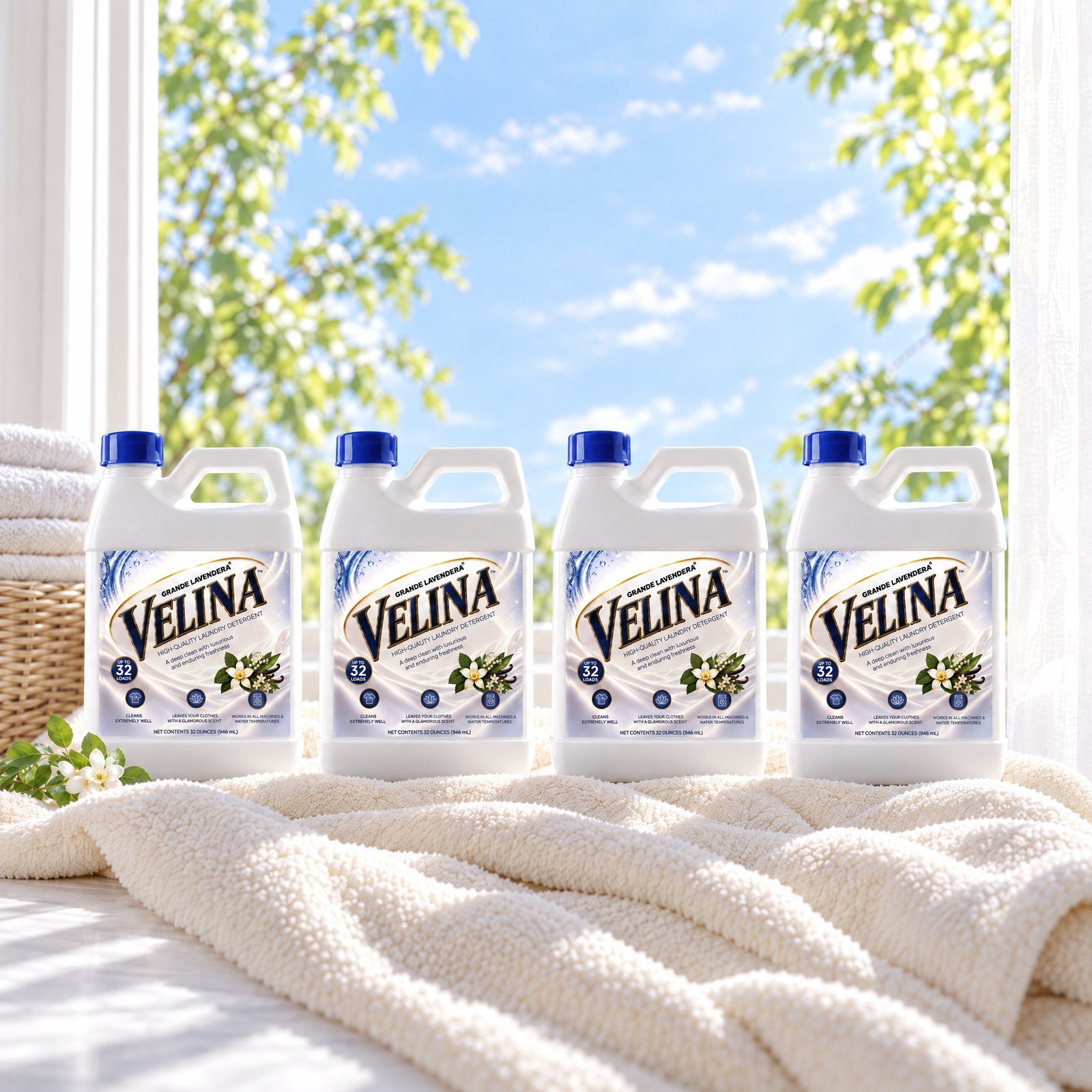 VELINA 4 pack, four containers side by side